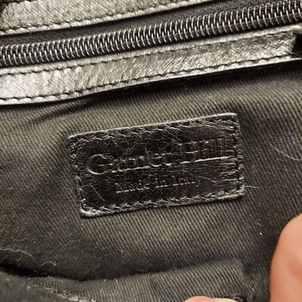 GARNET HILL Leather Fold Over Arm/Crossbody Bag - Picture 4 of 15